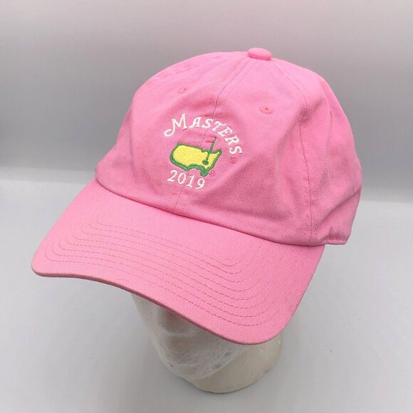 Masters American Needle Strap Back Pink 2019 Augusta National Golf Hat Cap - Picture 13 of 13